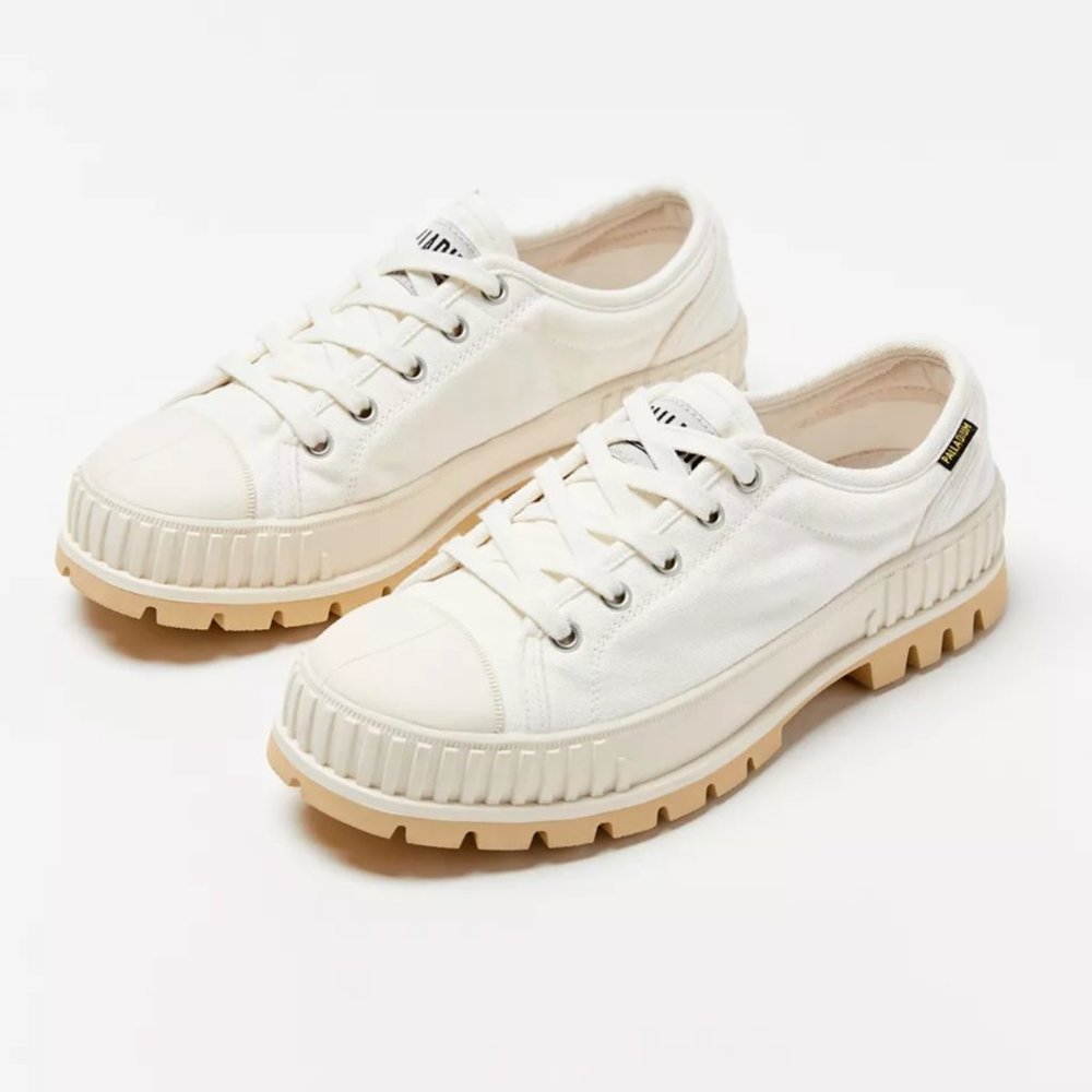 NEW Palladium Pallashock shoes in off white cream